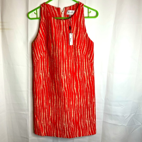 Milly Dresses & Skirts - Milly A-Line Shift dress 4 orange and white